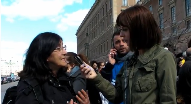 Rapport från demonstration mot reva — Susan Saberi- Stockholm /2013-04 20